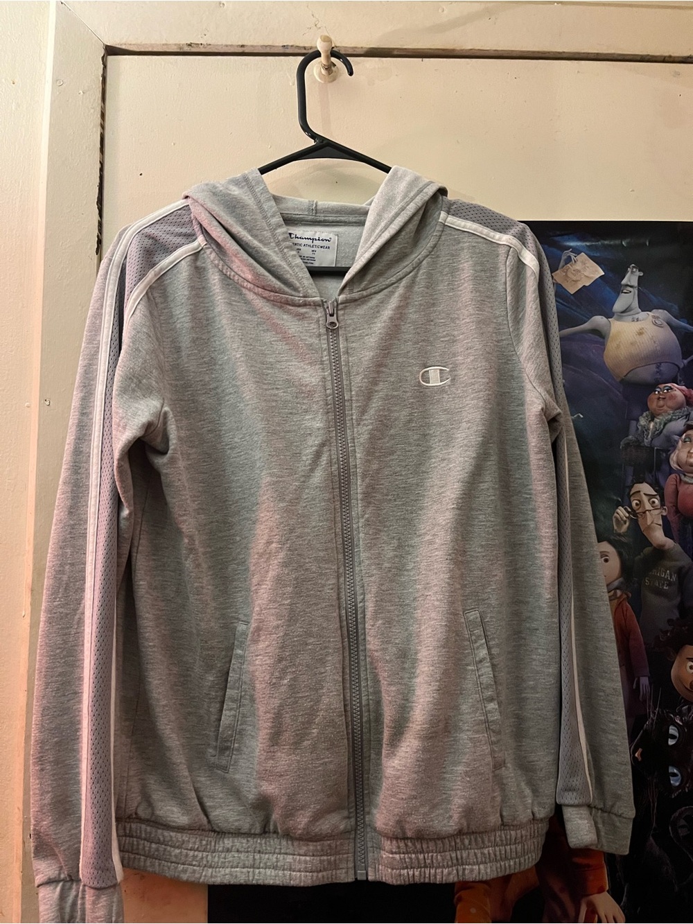 Champion Gray Full-Zip Hooded Jacket